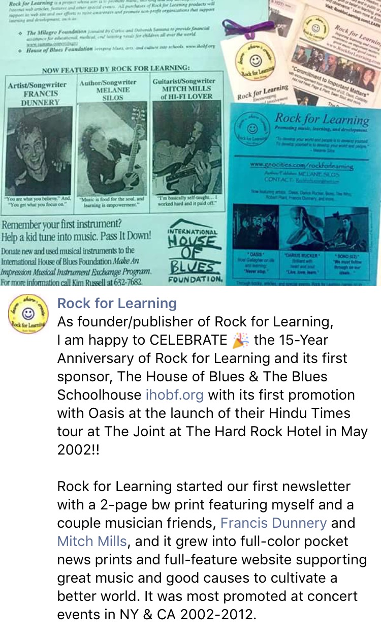 Rock for Learning Newsletters 2002-2003> <u><b><font size=